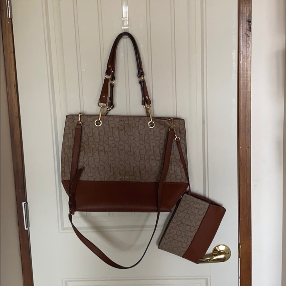 Calvin Klein Purse and Detachable Clutch